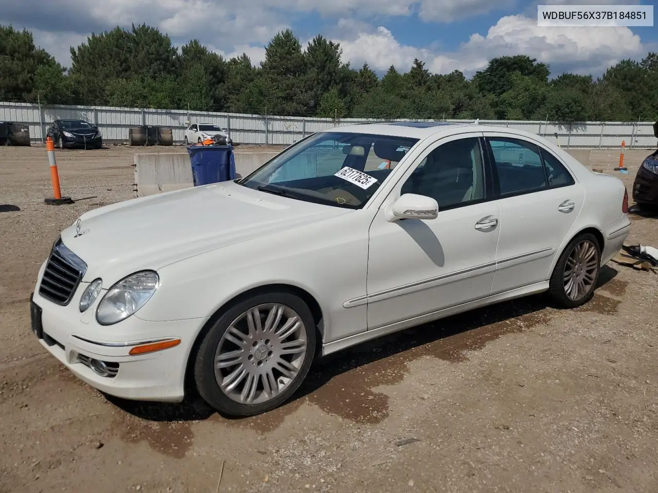 2007 Mercedes-Benz E 350 VIN: WDBUF56X37B184851 Lot: 62177625