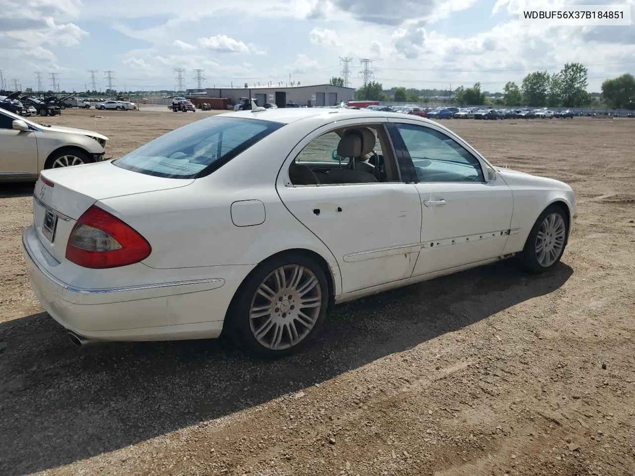 2007 Mercedes-Benz E 350 VIN: WDBUF56X37B184851 Lot: 62177625