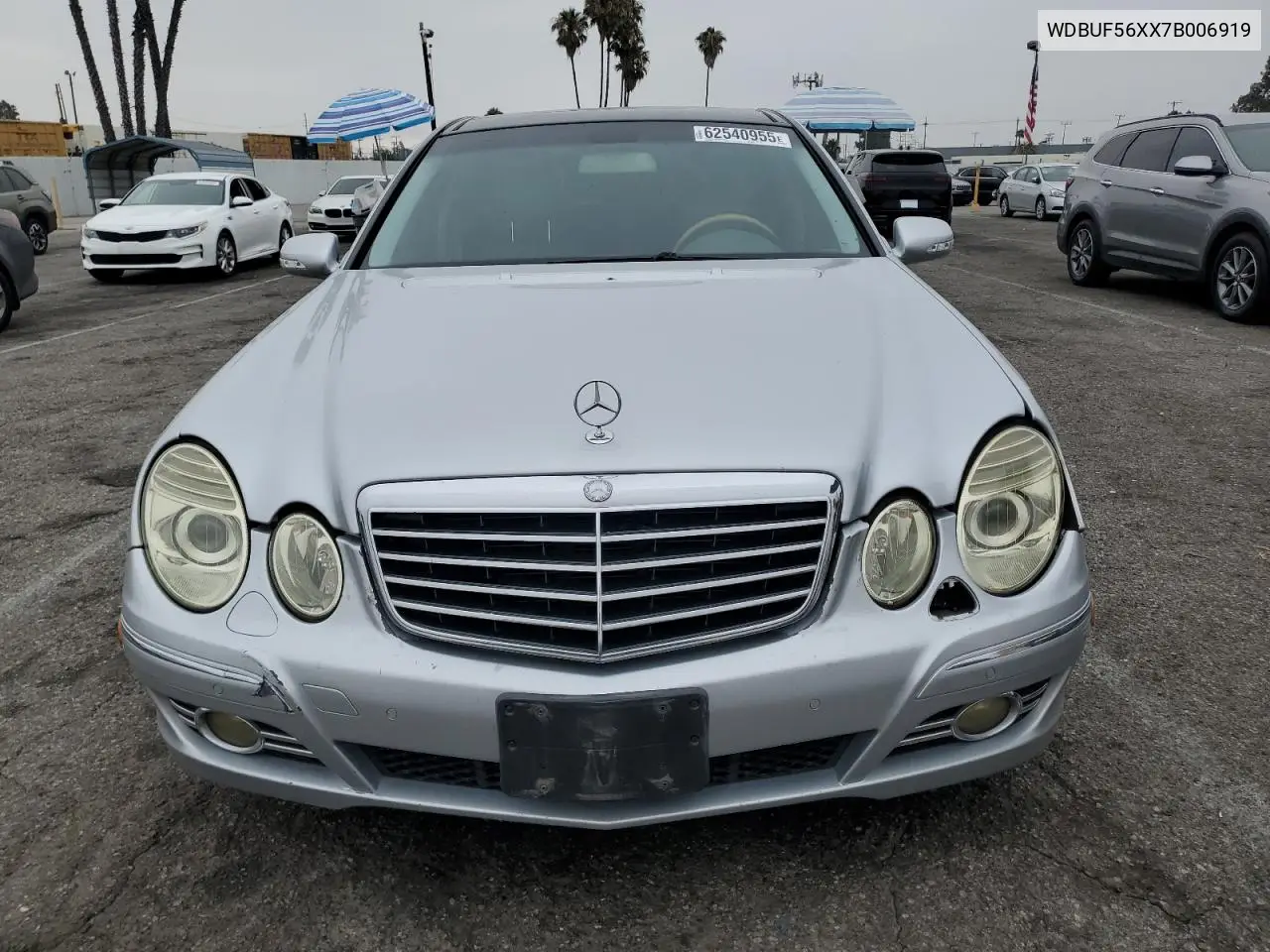2007 Mercedes-Benz E 350 VIN: WDBUF56XX7B006919 Lot: 62540955