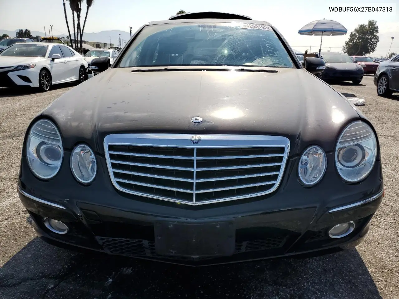 2007 Mercedes-Benz E 350 VIN: WDBUF56X27B047318 Lot: 64260105