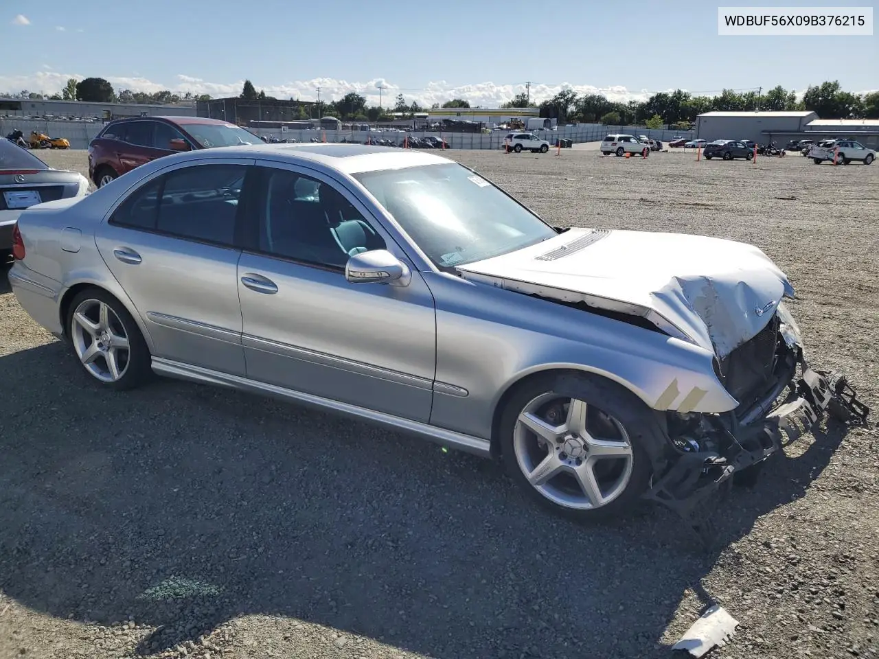 2009 Mercedes-Benz E 350 VIN: WDBUF56X09B376215 Lot: 56768845
