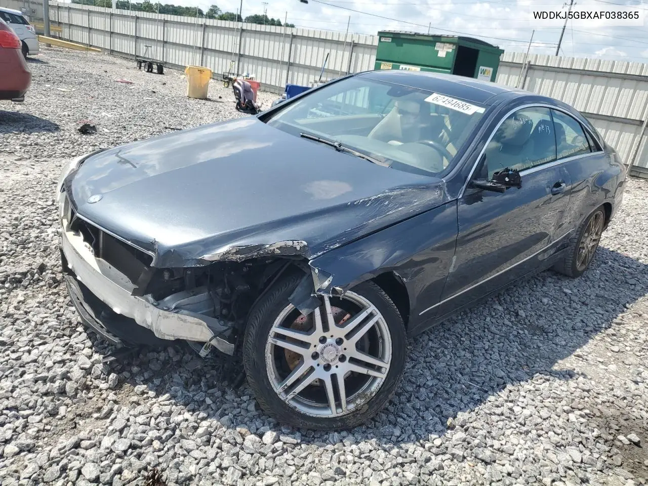 2010 Mercedes-Benz E 350 VIN: WDDKJ5GBXAF038365 Lot: 62494685