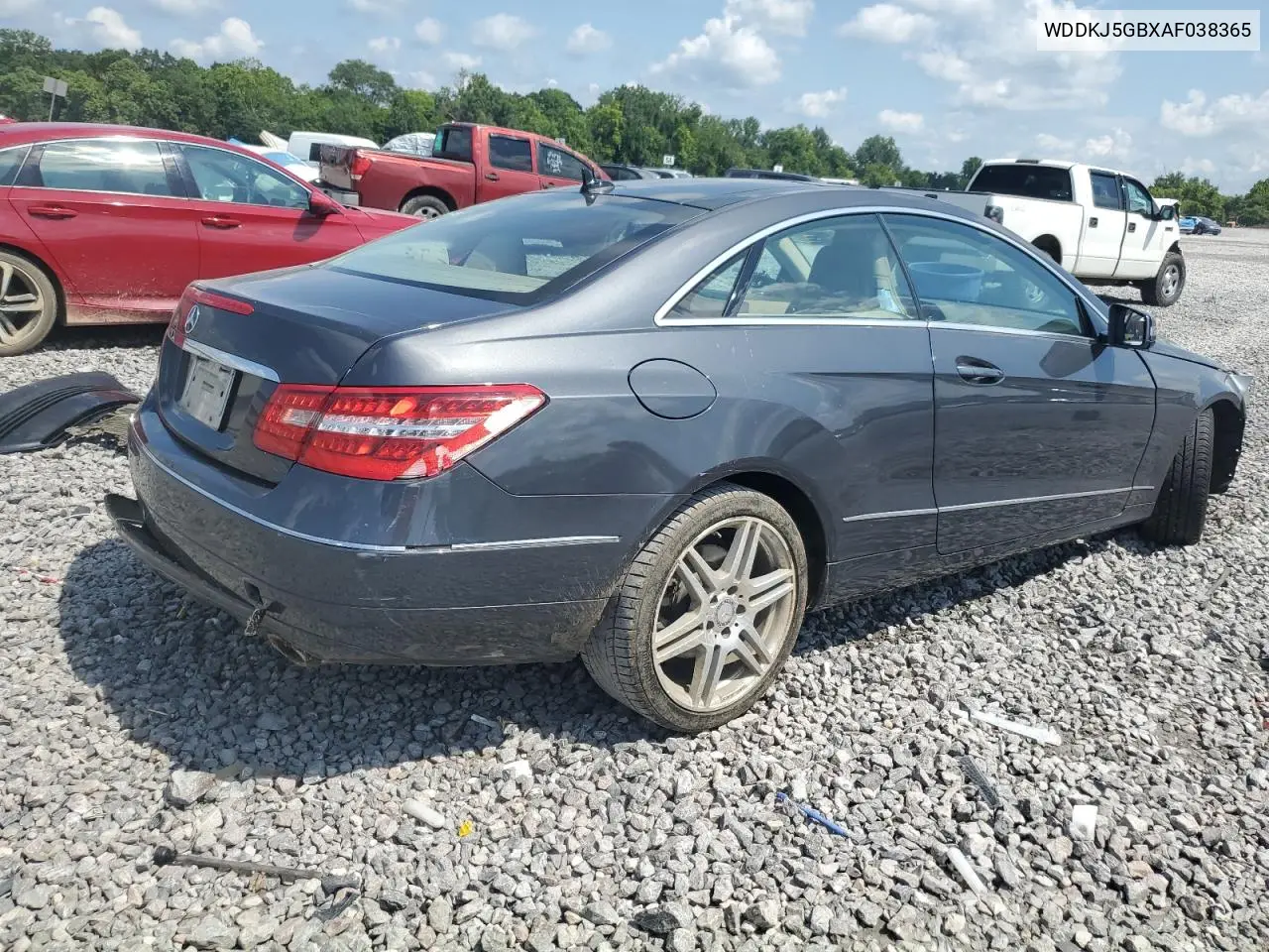 2010 Mercedes-Benz E 350 VIN: WDDKJ5GBXAF038365 Lot: 62494685