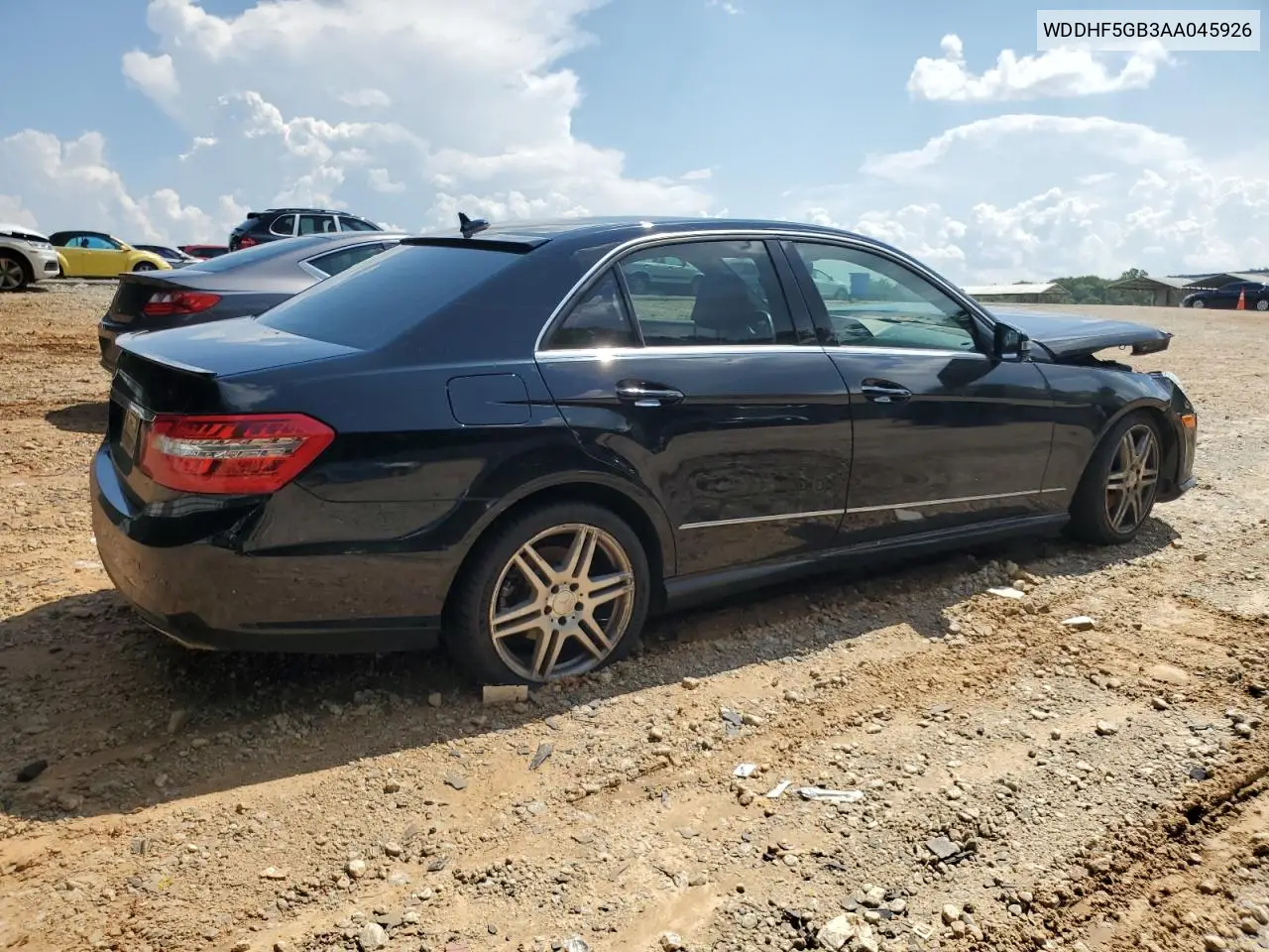 2010 Mercedes-Benz E 350 VIN: WDDHF5GB3AA045926 Lot: 62500855