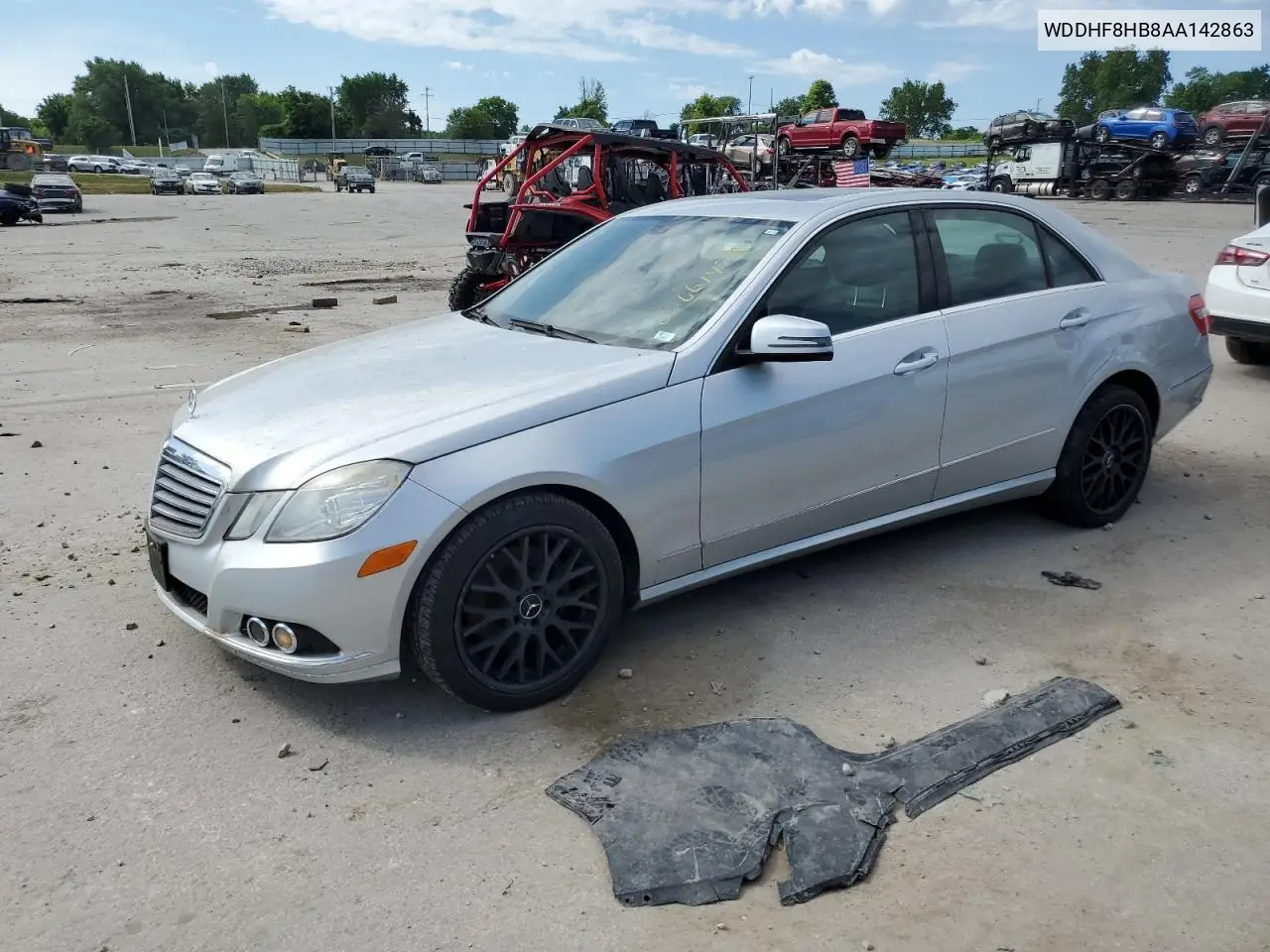 2010 Mercedes-Benz E 350 4Matic VIN: WDDHF8HB8AA142863 Lot: 62661475