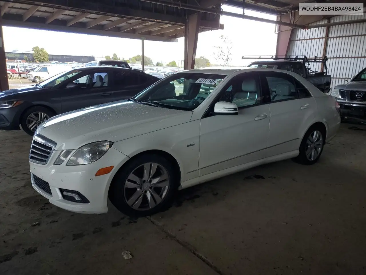 2011 Mercedes-Benz E 350 Bluetec VIN: WDDHF2EB4BA498424 Lot: 49117145