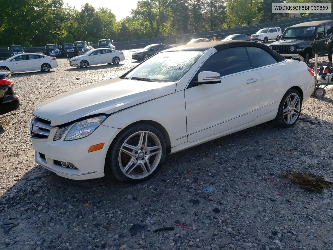 2011 Mercedes-Benz E 350 VIN: WDDKK5GF8BF039869 Lot: 54939565