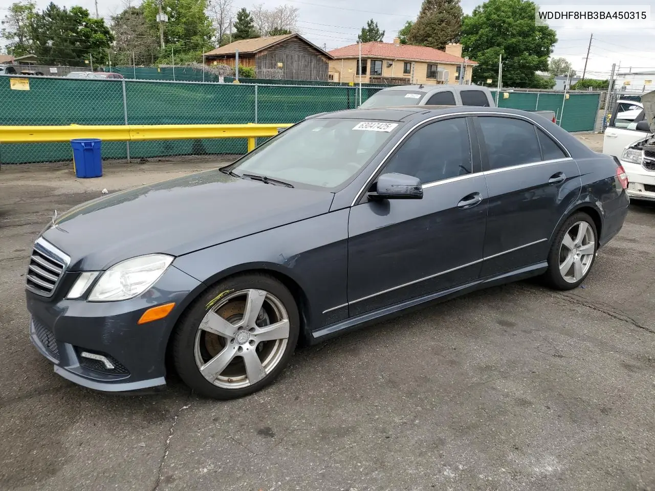 2011 Mercedes-Benz E 350 4Matic VIN: WDDHF8HB3BA450315 Lot: 63047425