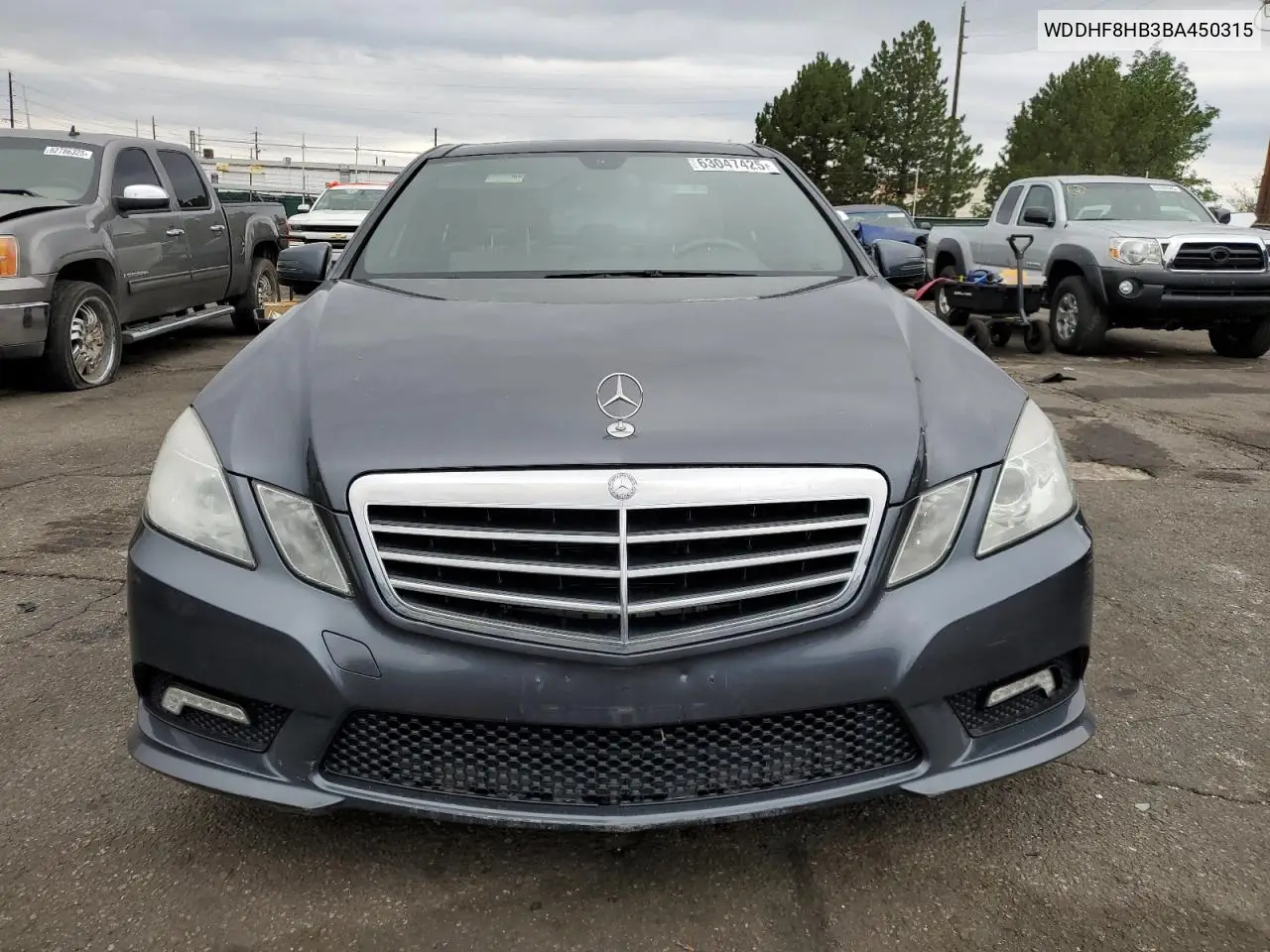 2011 Mercedes-Benz E 350 4Matic VIN: WDDHF8HB3BA450315 Lot: 63047425