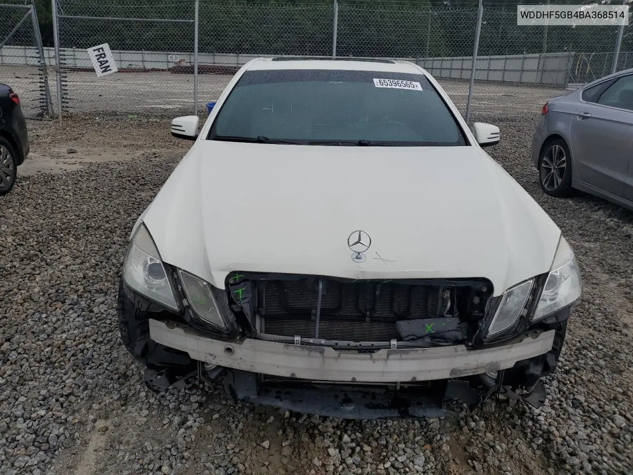 2011 Mercedes-Benz E 350 VIN: WDDHF5GB4BA368514 Lot: 65396565