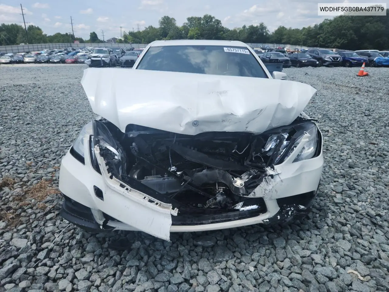 2011 Mercedes-Benz E 350 VIN: WDDHF5GB0BA437179 Lot: 65757115