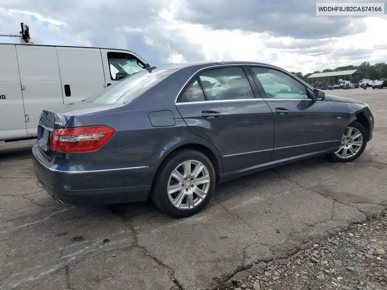 2012 Mercedes-Benz E 350 4Matic VIN: WDDHF8JB2CA574166 Lot: 56751195