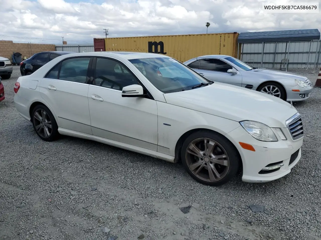 2012 Mercedes-Benz E 350 VIN: WDDHF5KB7CA586679 Lot: 56893415