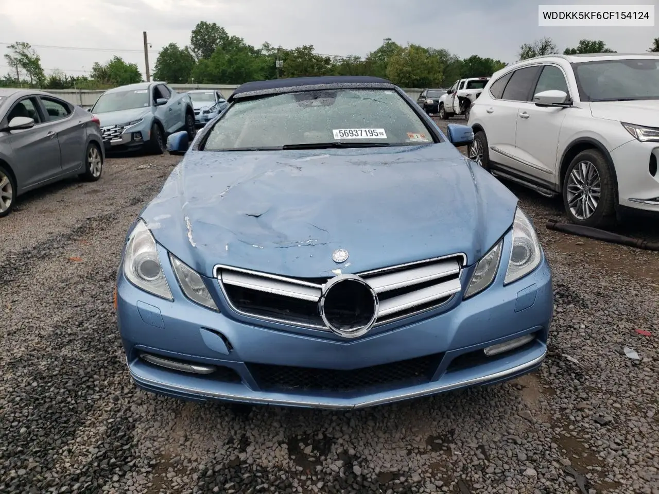2012 Mercedes-Benz E 350 VIN: WDDKK5KF6CF154124 Lot: 56937195