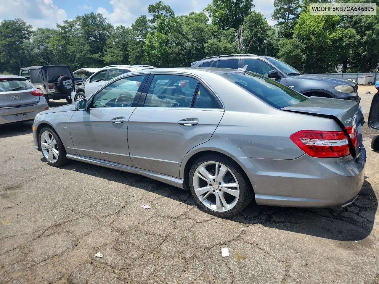 2012 Mercedes-Benz E 350 VIN: WDDHF5KB7CA646895 Lot: 62636265