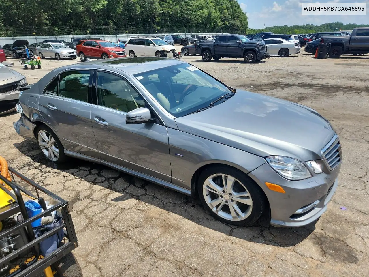 2012 Mercedes-Benz E 350 VIN: WDDHF5KB7CA646895 Lot: 62636265