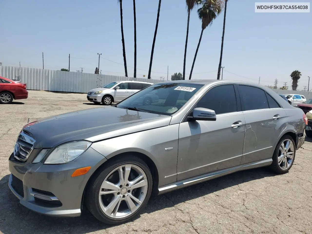 2012 Mercedes-Benz E 350 VIN: WDDHF5KB7CA554038 Lot: 62915125