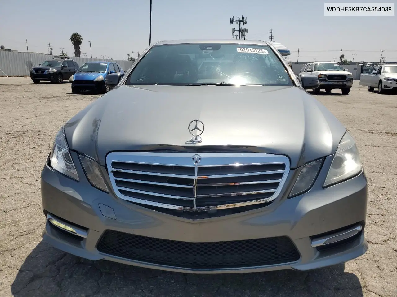 2012 Mercedes-Benz E 350 VIN: WDDHF5KB7CA554038 Lot: 62915125
