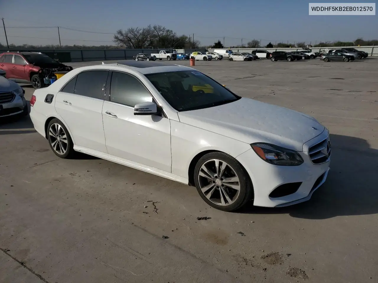 2014 Mercedes-Benz E 350 VIN: WDDHF5KB2EB012570 Lot: 49592345