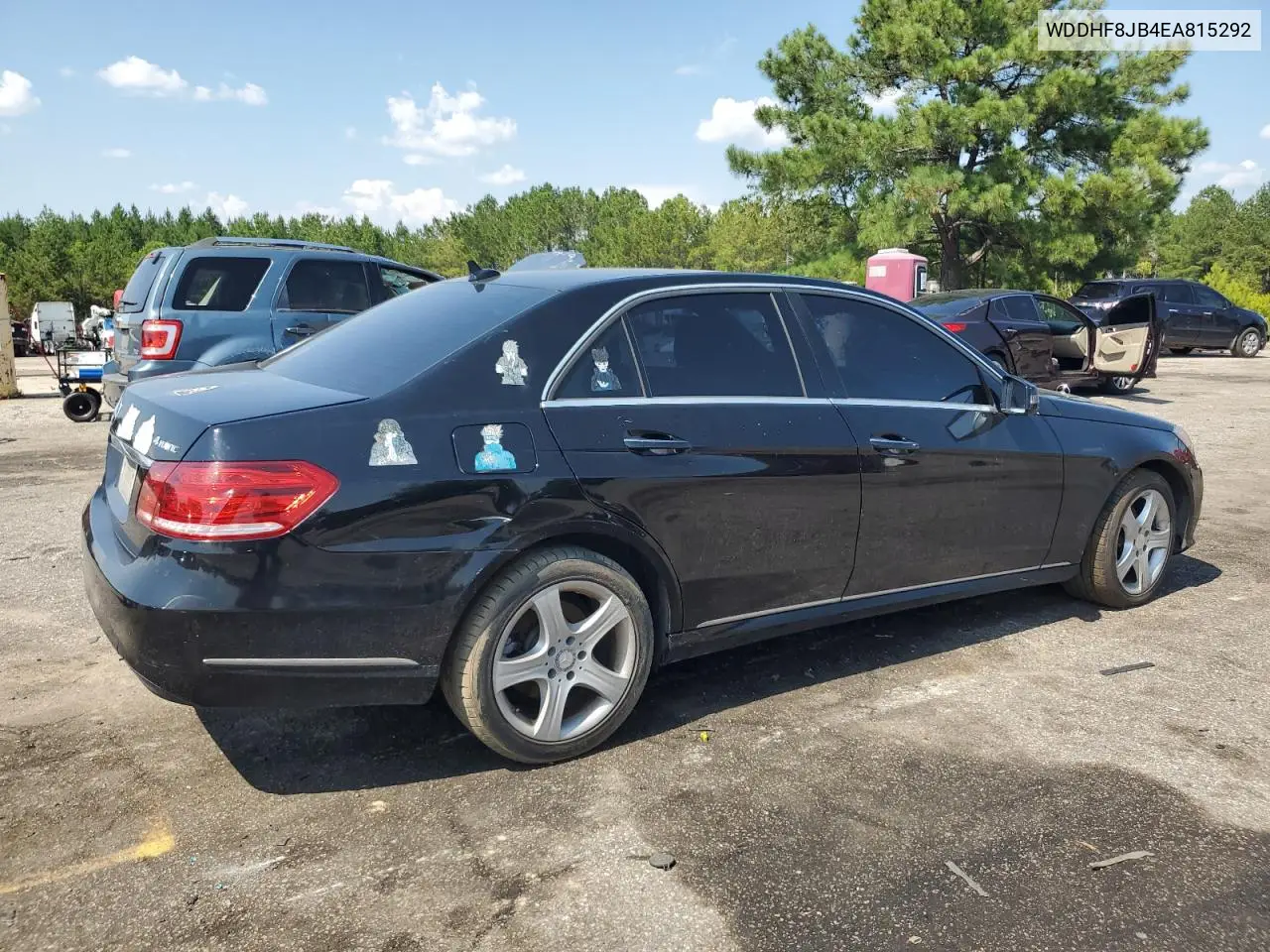 2014 Mercedes-Benz E 350 4Matic VIN: WDDHF8JB4EA815292 Lot: 62675955