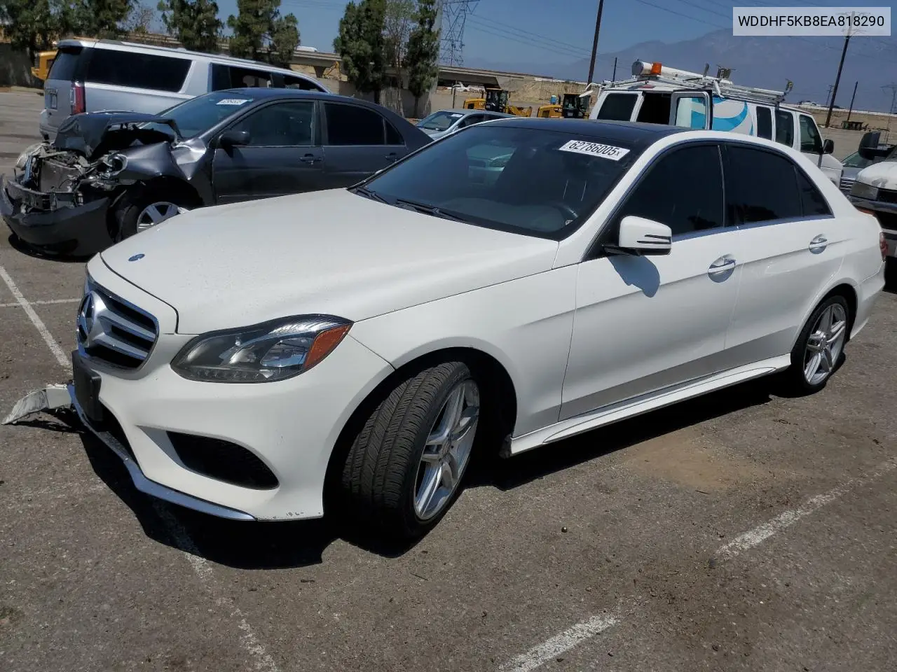 2014 Mercedes-Benz E 350 VIN: WDDHF5KB8EA818290 Lot: 62786005