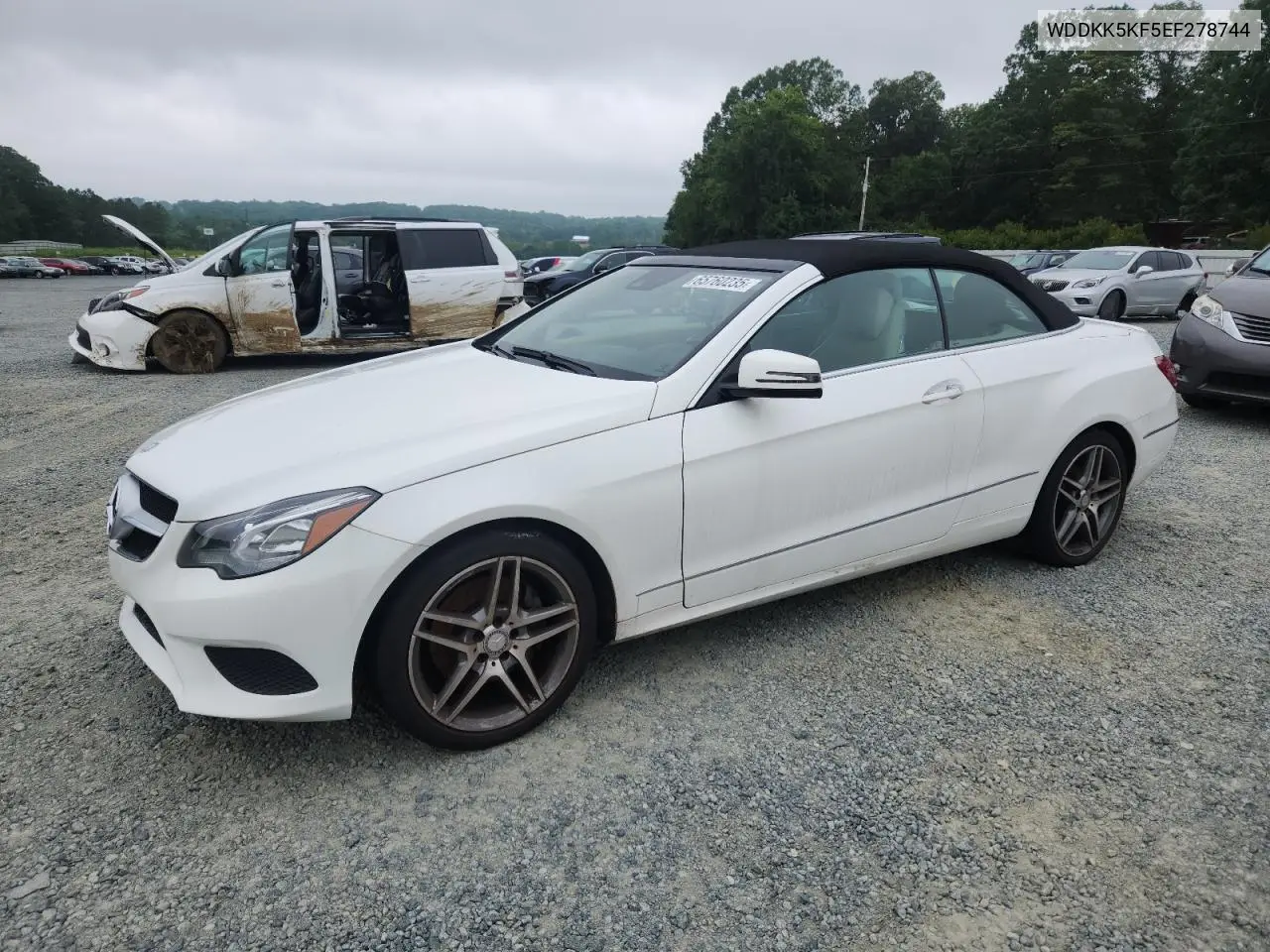 2014 Mercedes-Benz E 350 VIN: WDDKK5KF5EF278744 Lot: 65760235
