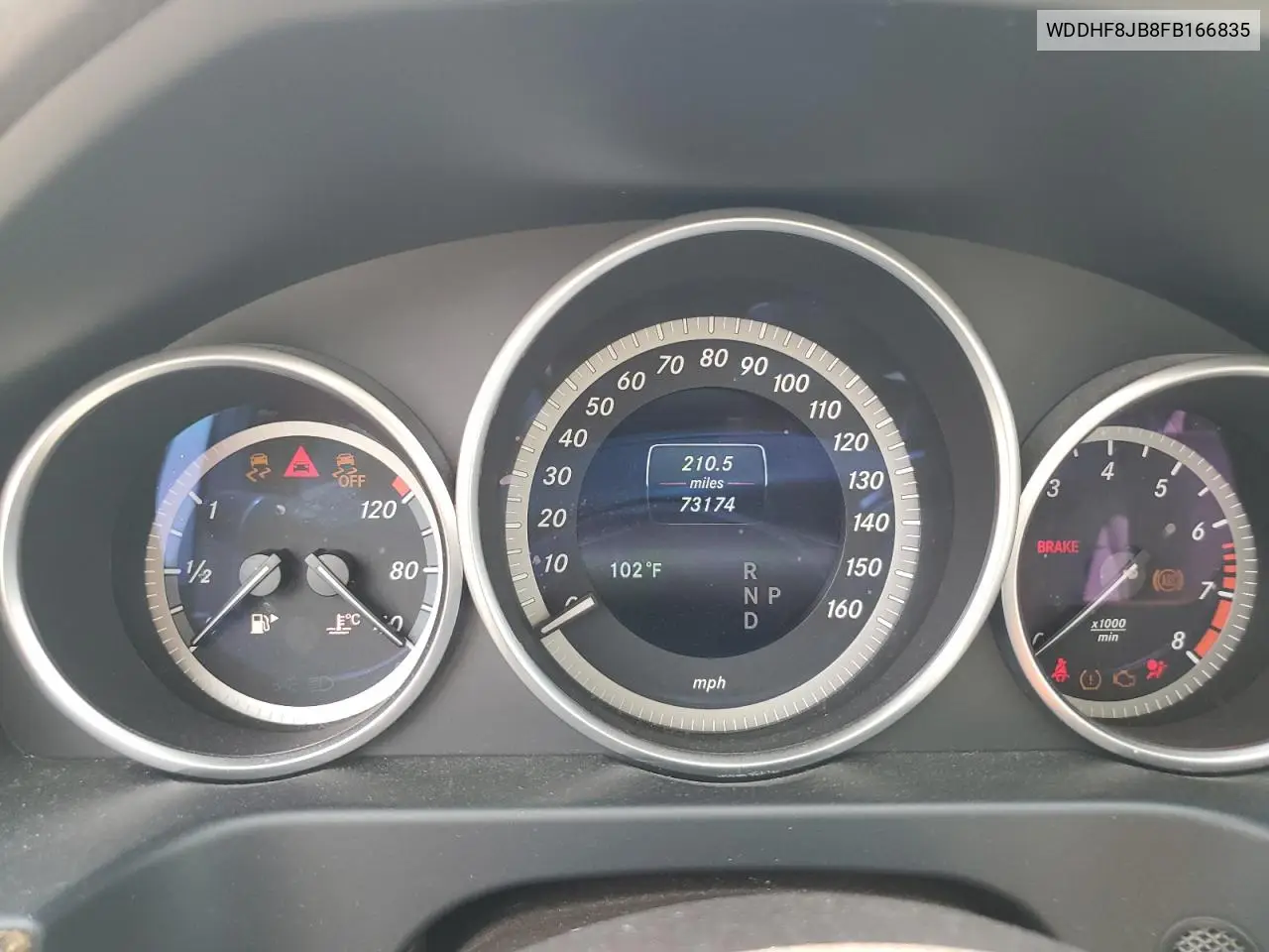 2015 Mercedes-Benz E 350 4Matic VIN: WDDHF8JB8FB166835 Lot: 62650295