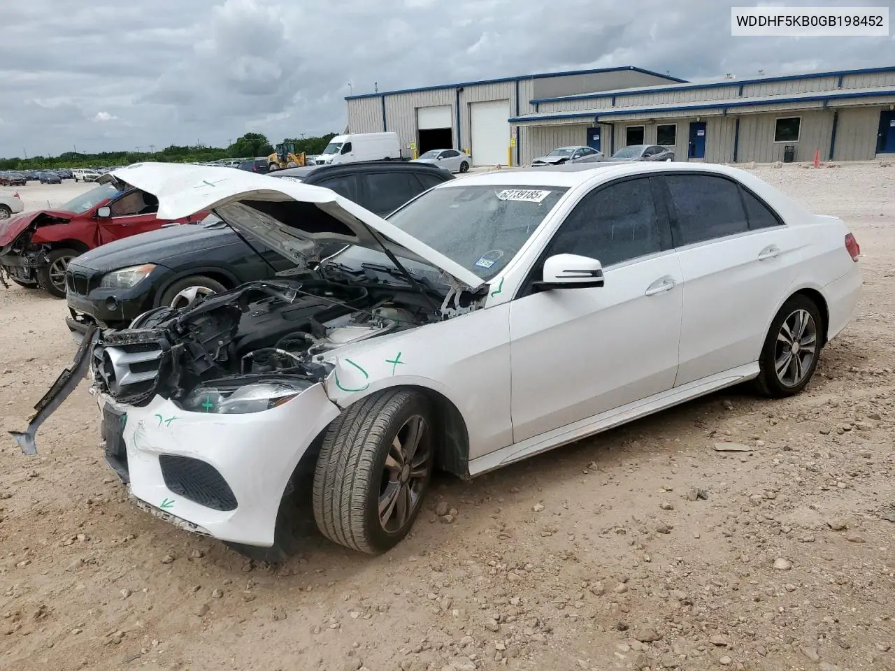 2016 Mercedes-Benz E 350 VIN: WDDHF5KB0GB198452 Lot: 62739185
