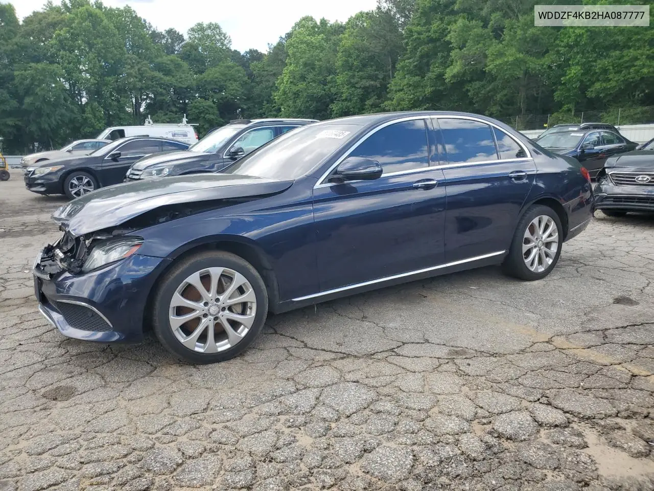 2017 Mercedes-Benz E 300 4Matic VIN: WDDZF4KB2HA087777 Lot: 56567485