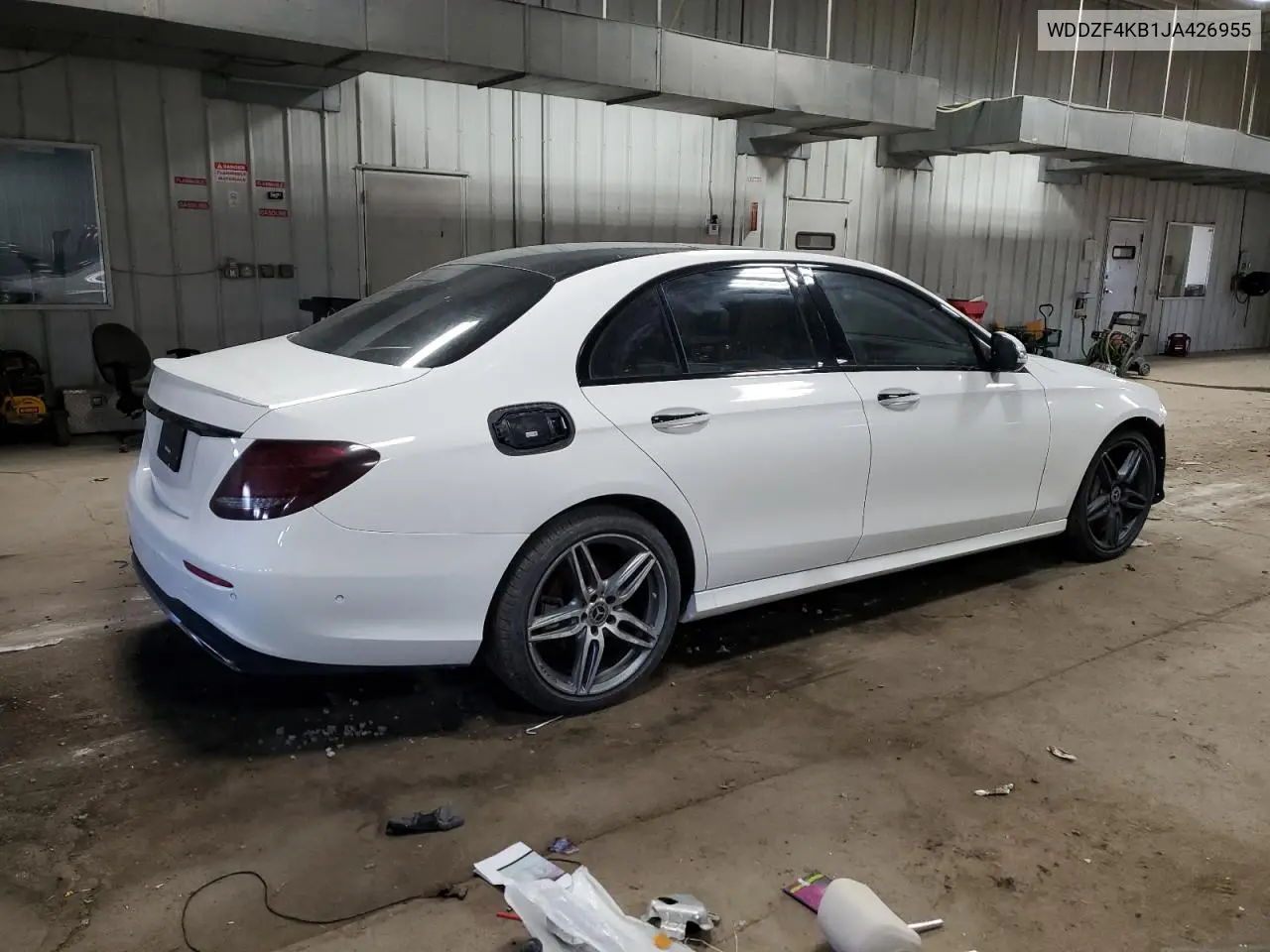 2018 Mercedes-Benz E 300 4Matic VIN: WDDZF4KB1JA426955 Lot: 56710075