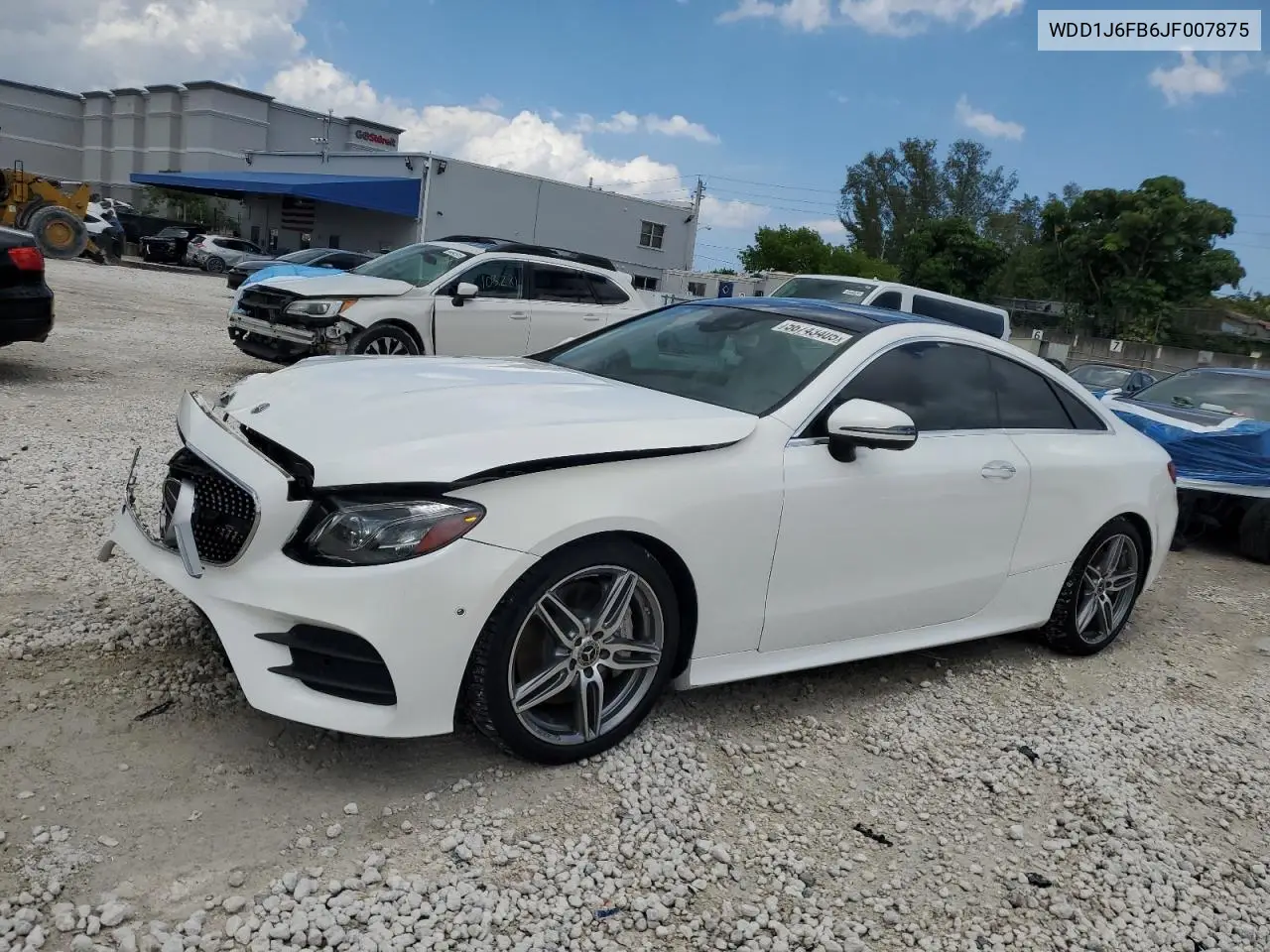 2018 Mercedes-Benz E 400 VIN: WDD1J6FB6JF007875 Lot: 56743405