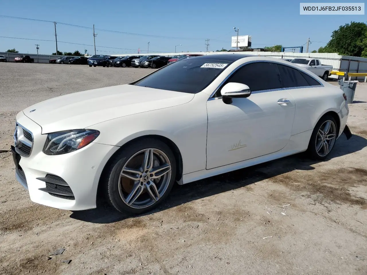 2018 Mercedes-Benz E 400 VIN: WDD1J6FB2JF035513 Lot: 56752545