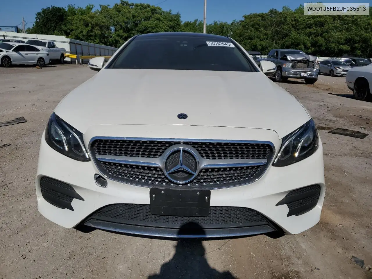 2018 Mercedes-Benz E 400 VIN: WDD1J6FB2JF035513 Lot: 56752545