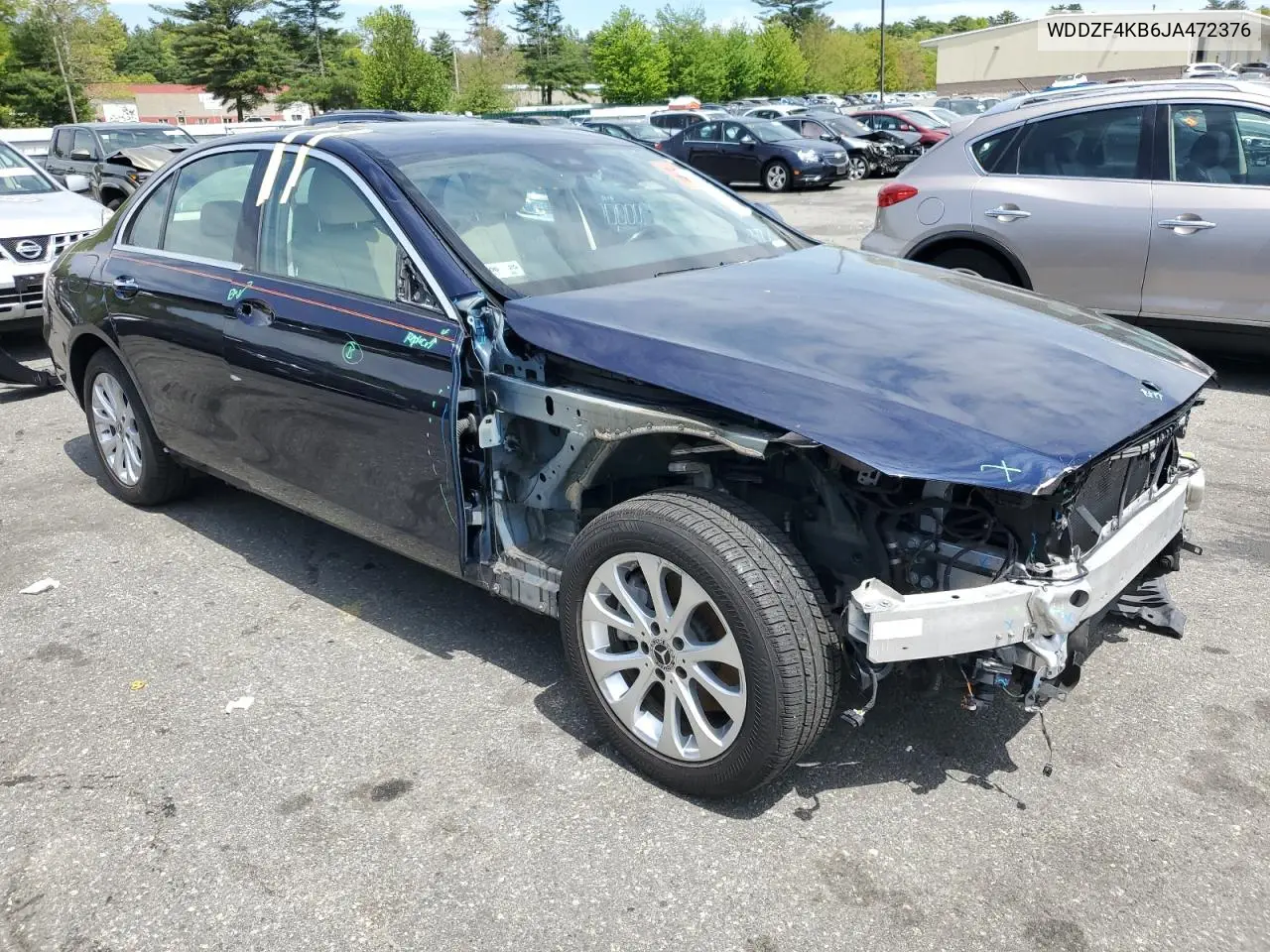 2018 Mercedes-Benz E 300 4Matic VIN: WDDZF4KB6JA472376 Lot: 56758205
