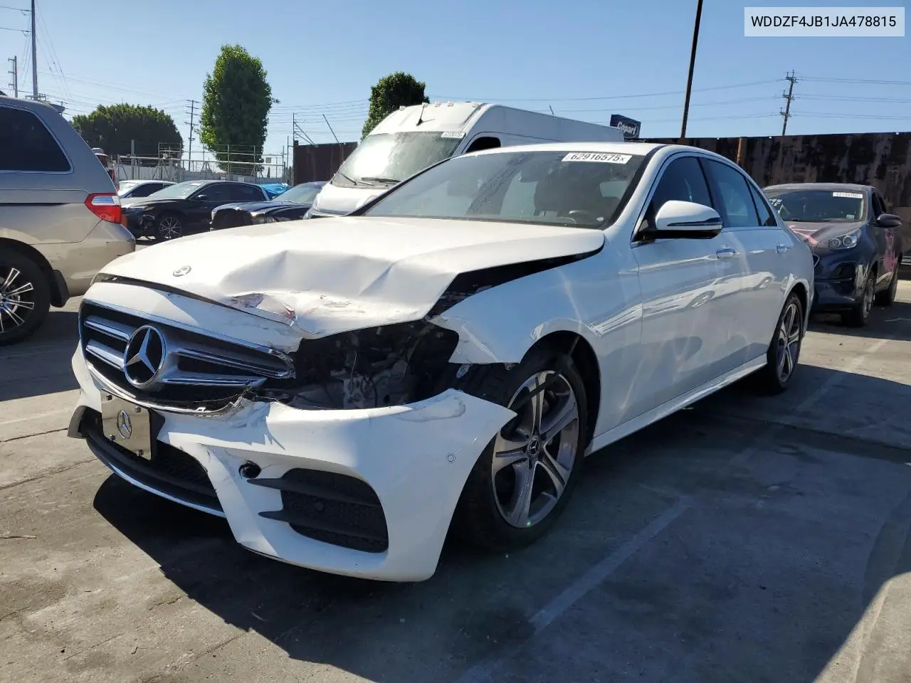 2018 Mercedes-Benz E 300 VIN: WDDZF4JB1JA478815 Lot: 62916575