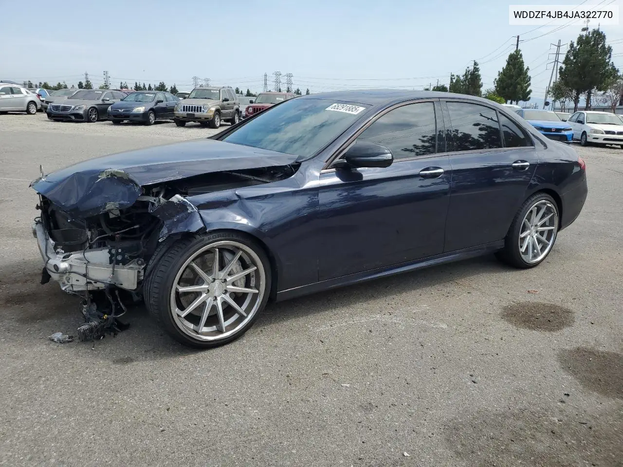 2018 Mercedes-Benz E 300 VIN: WDDZF4JB4JA322770 Lot: 65291885