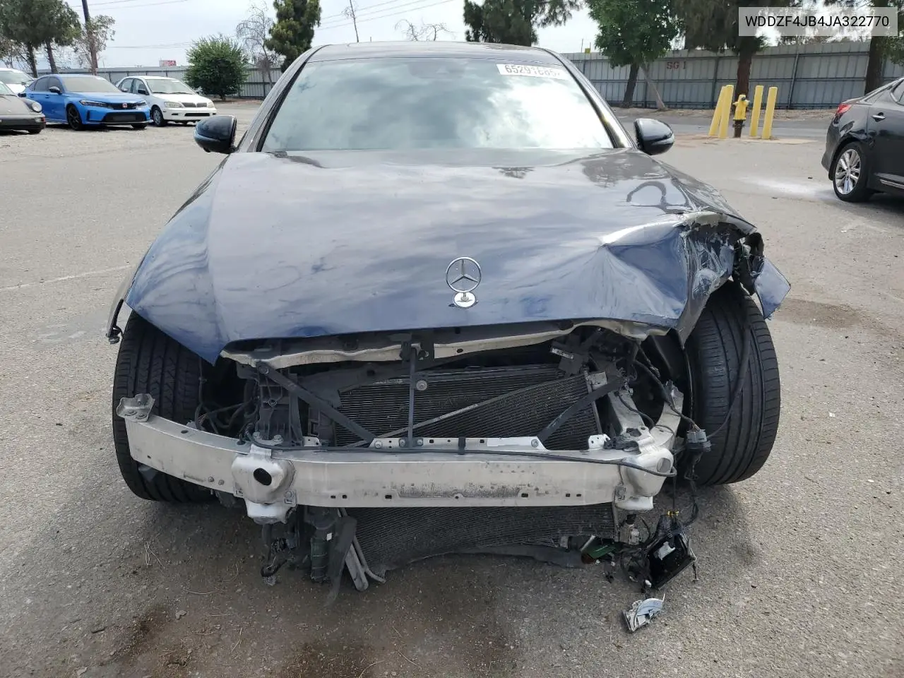 2018 Mercedes-Benz E 300 VIN: WDDZF4JB4JA322770 Lot: 65291885