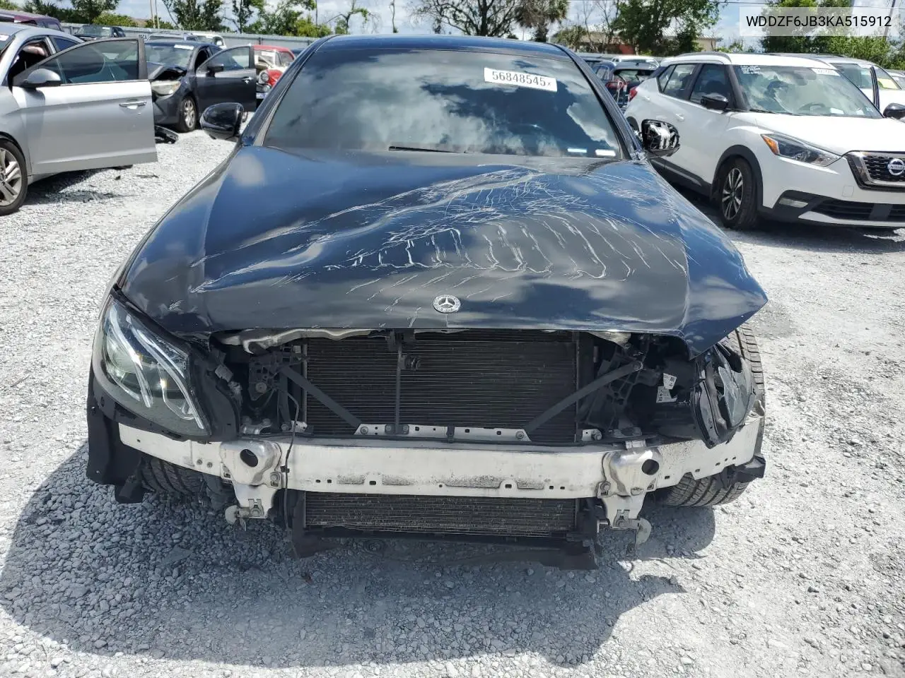 2019 Mercedes-Benz E 450 4Matic VIN: WDDZF6JB3KA515912 Lot: 56848545