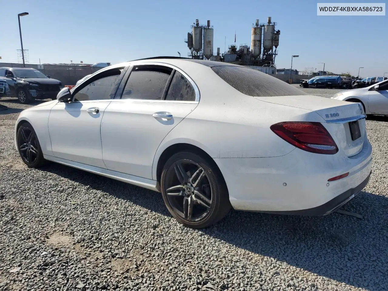 2019 Mercedes-Benz E 300 4Matic VIN: WDDZF4KBXKA586723 Lot: 62183695