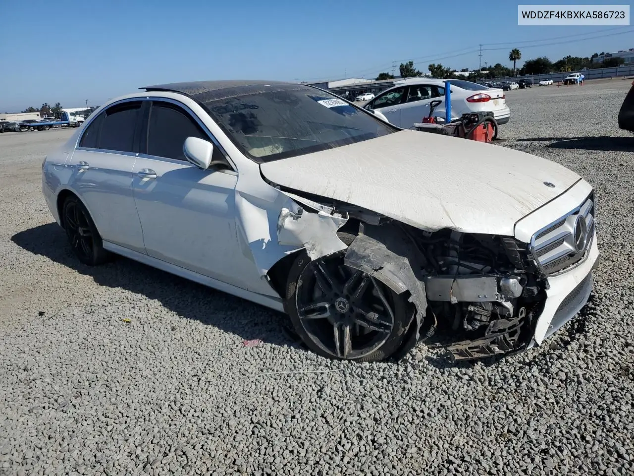 2019 Mercedes-Benz E 300 4Matic VIN: WDDZF4KBXKA586723 Lot: 62183695