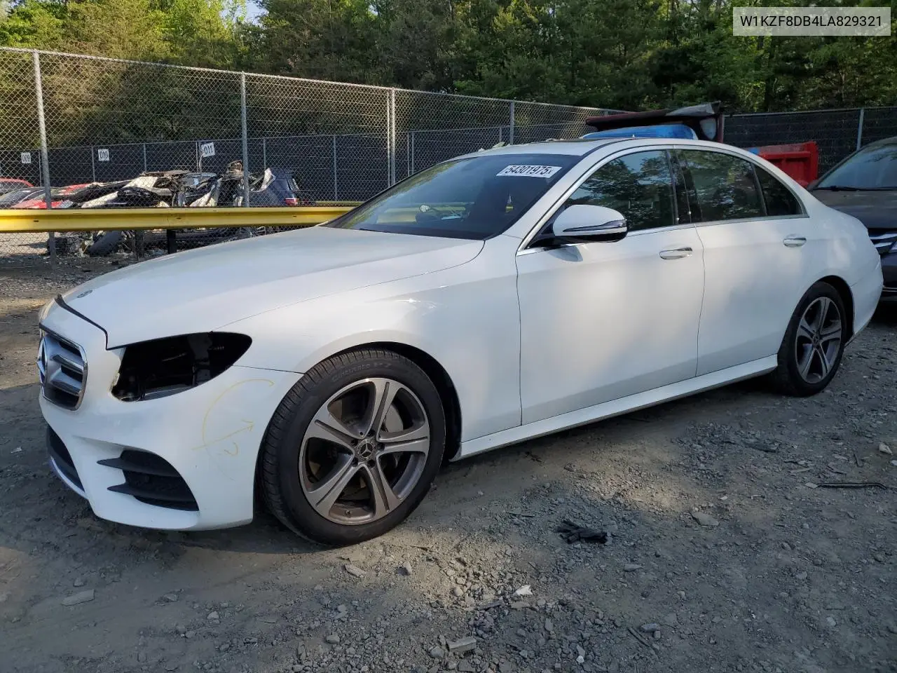 2020 Mercedes-Benz E 350 VIN: W1KZF8DB4LA829321 Lot: 54301975