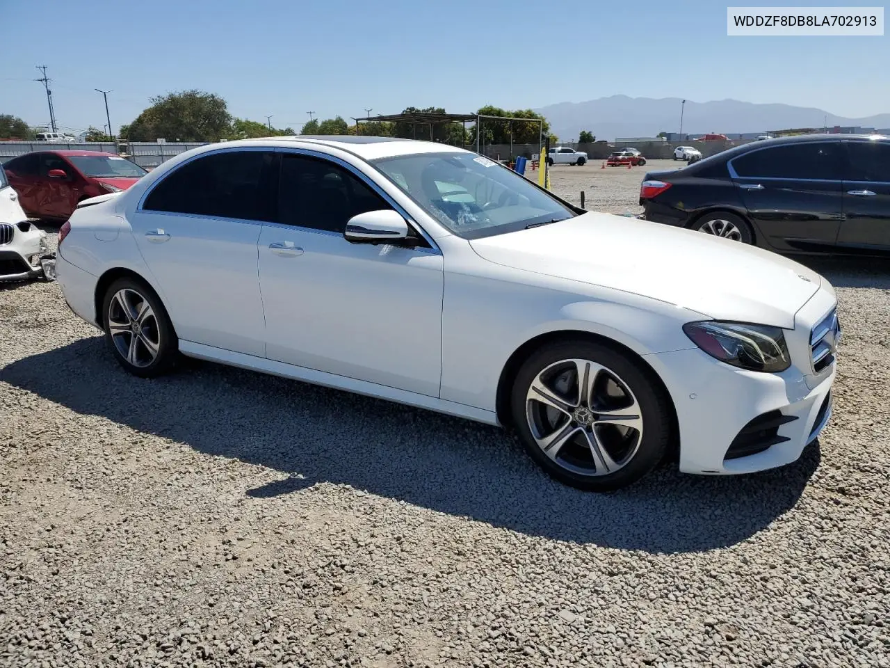 2020 Mercedes-Benz E 350 VIN: WDDZF8DB8LA702913 Lot: 62874905