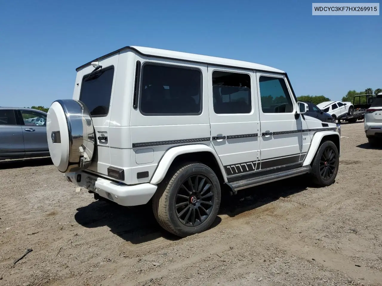 2017 Mercedes-Benz G 550 VIN: WDCYC3KF7HX269915 Lot: 52426565
