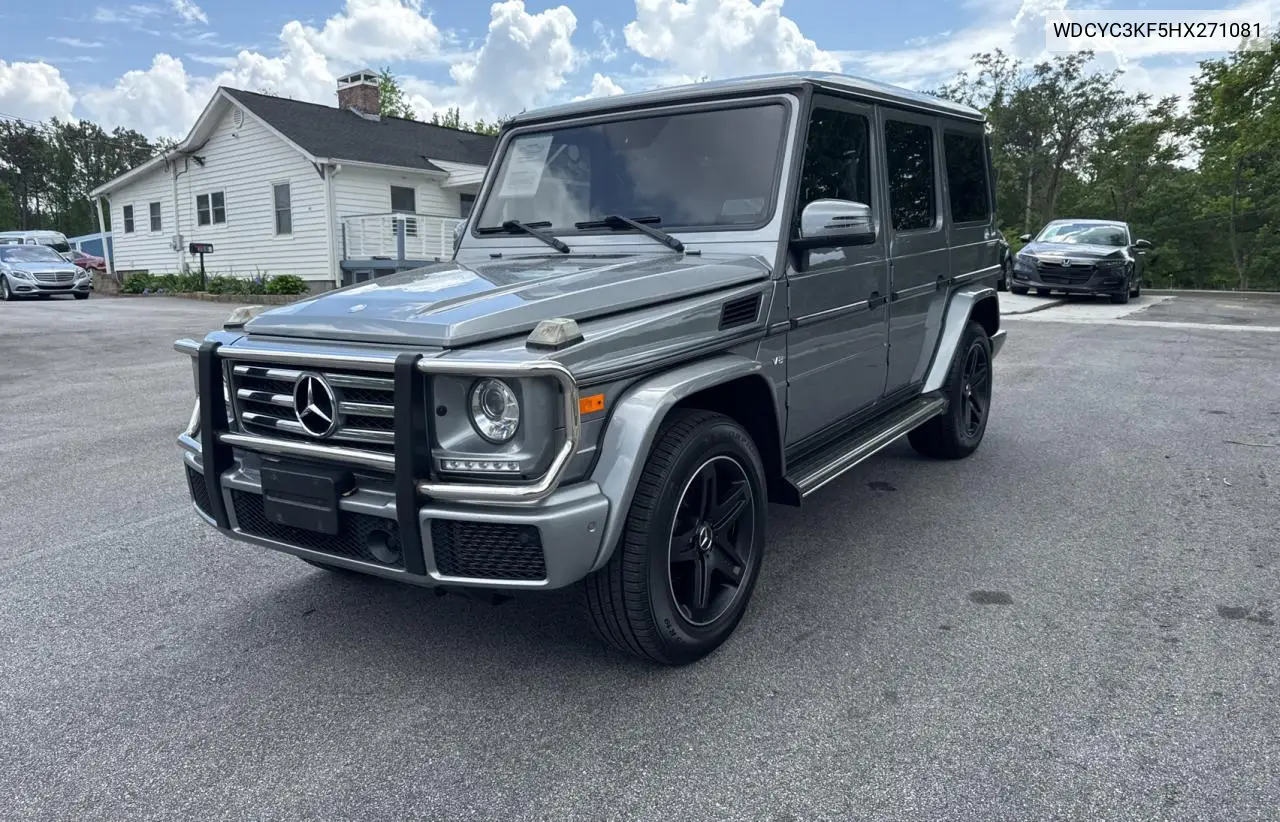 2017 Mercedes-Benz G 550 VIN: WDCYC3KF5HX271081 Lot: 54565645