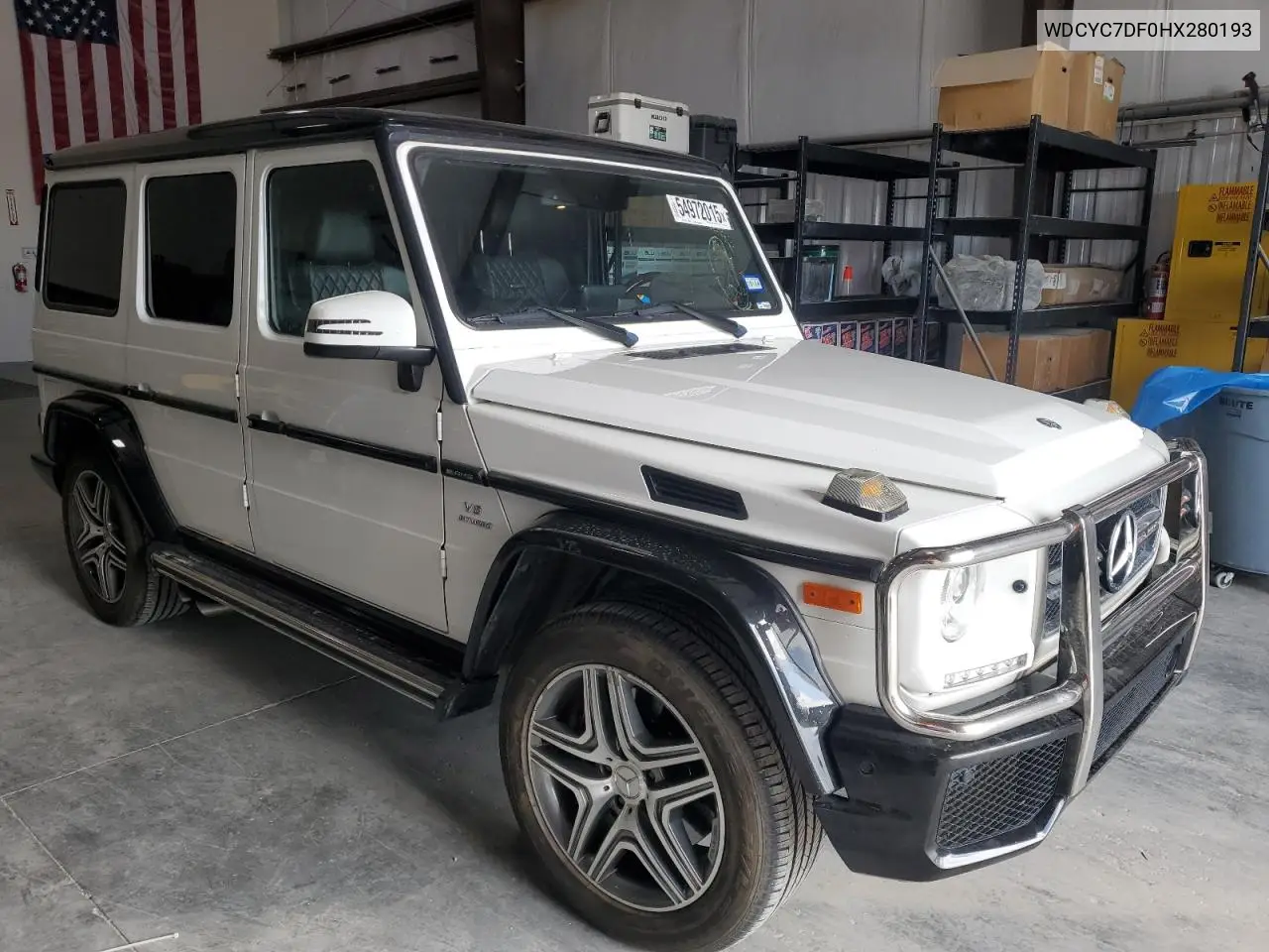 2017 Mercedes-Benz G 63 Amg VIN: WDCYC7DF0HX280193 Lot: 54972015