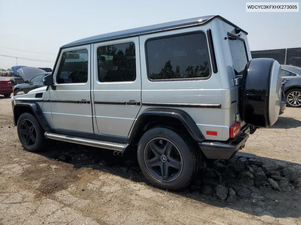 2017 Mercedes-Benz G 550 VIN: WDCYC3KFXHX273005 Lot: 60046905
