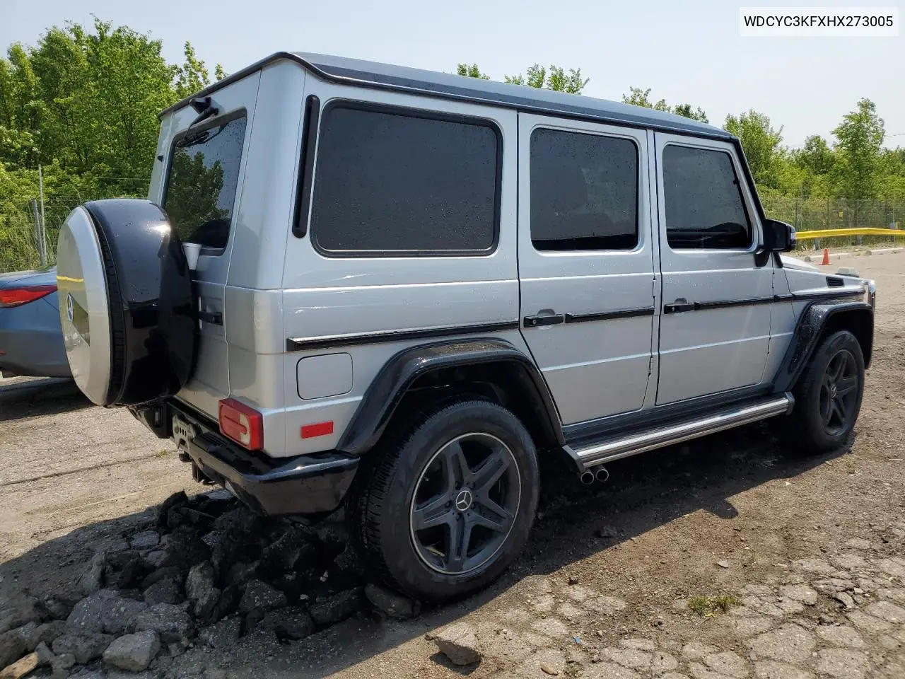2017 Mercedes-Benz G 550 VIN: WDCYC3KFXHX273005 Lot: 60046905