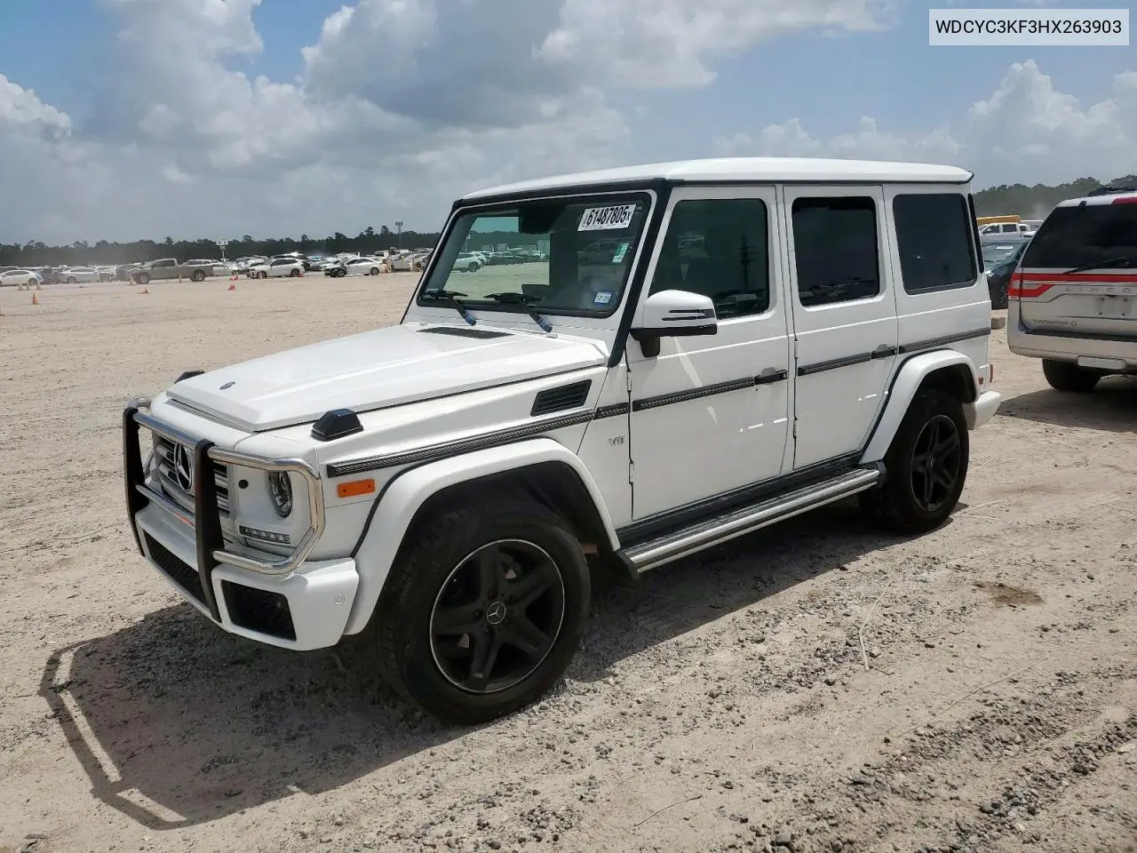 2017 Mercedes-Benz G 550 VIN: WDCYC3KF3HX263903 Lot: 61487805