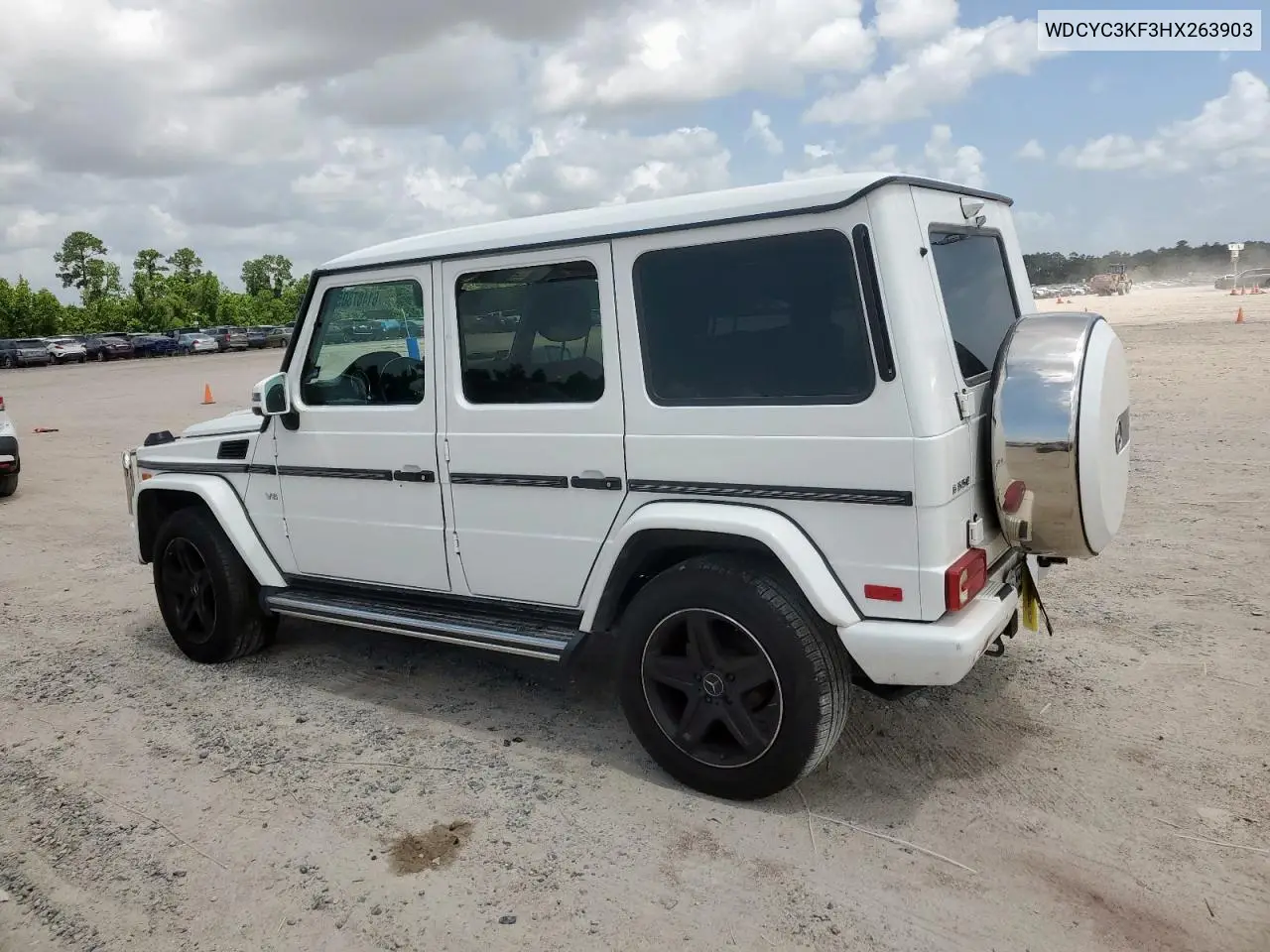 2017 Mercedes-Benz G 550 VIN: WDCYC3KF3HX263903 Lot: 61487805
