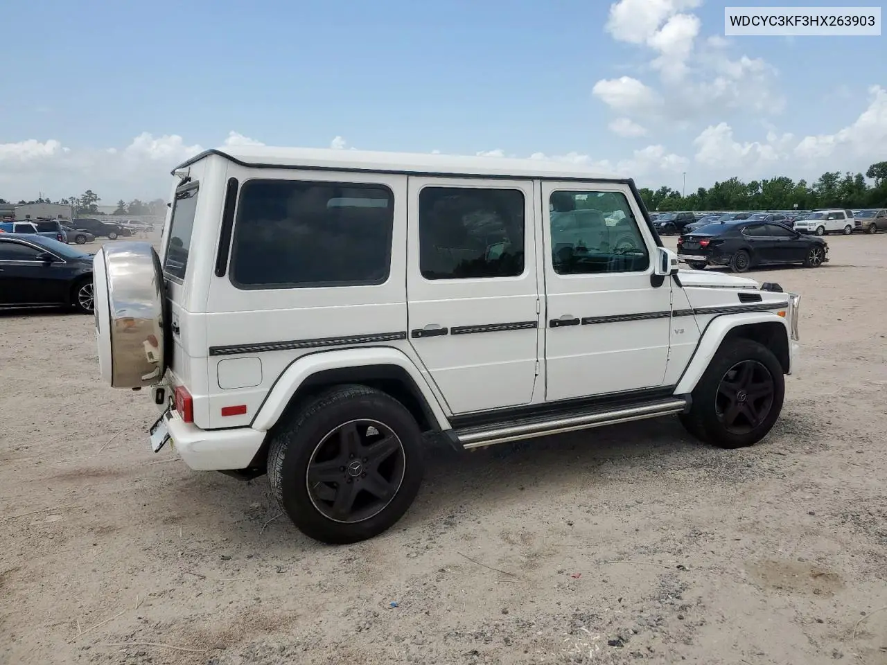 2017 Mercedes-Benz G 550 VIN: WDCYC3KF3HX263903 Lot: 61487805